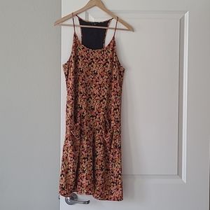 Theory 100% Silk Floral Multicolor dress